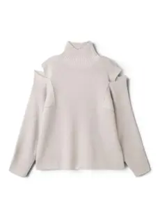 GRL 完売品 マルチウェイショルダーオープンハイネックニット [an1220]