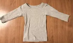 無印良品 長袖Tシャツ 80サイズ ベビー用 グレー