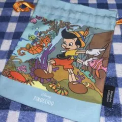 Disney ディズニー ピノキオ 巾着袋 レトロアートコレクション