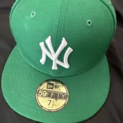 New Era 59FIFTY グリーン NYキャップ 7 3/8