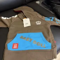 BABY DOLL フード付きトレーナー ブラウン/ブルー