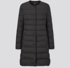 ユニクロ ウルトラライトダウン コンパクトコートロング ブラック　黒　2way