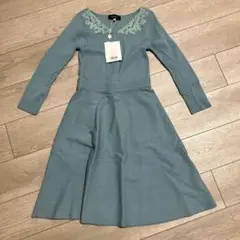 JUSGLITTY ミントグリーン ロングワンピース