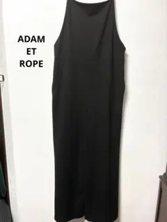 ADAM ET ROPE★サロペット ブラック