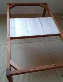 コッタチェア オレンジ 無垢材（ブラックチェリー）幅490奥行490高300