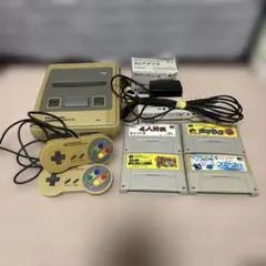 【動作確認済】スーパーファミコン 本体 すぐに遊べる豪華セット ソフト4本付き