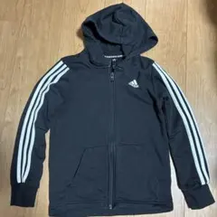 adidas フード付きパーカー 140 黒