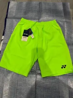YONEX 蛍光グリーン ハーフパンツ　男女兼用Sサイズ