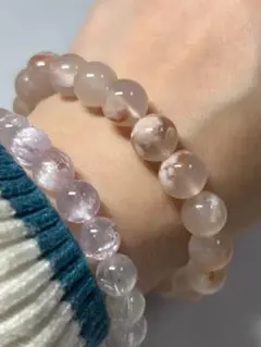 天然石 桜瑪瑙ブレスレット9㍉