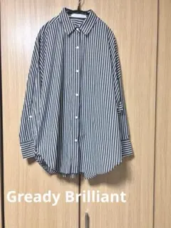 Gready Brilliantワイドシルエットシャツ ブラウス ストライプのサムネイル