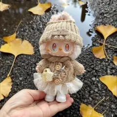 ラブブ洋服　labubu ぬいぐるみ着　おしゃれ　17cm着せ替え服　6点セット