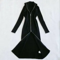 ユナイテッドアローズ　ダブルジップ　ニット ロング ワンピース