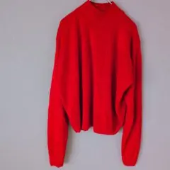 AMANDA SMITH アマンダスミス 【L】 赤いタートルネック長袖セーター