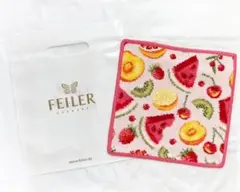 新品未使用 フェイラー ハンカチ 25×25 フルーツポプリ 袋付き