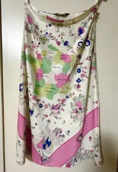 ケイタマルヤマ　花柄スカート　ピンク　美品 KEITA MARUYAMA ケイタマルヤマ 花柄 Aラインスカート size1
