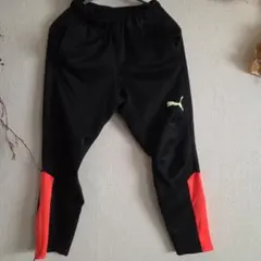 PUMA トレーニングパンツ ブラック レッド