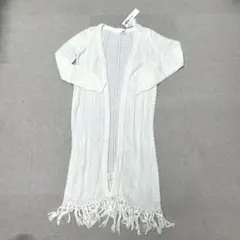 ★新品★ ROYAL PARTY ロングカーディガン　長袖　ニット　ホワイト