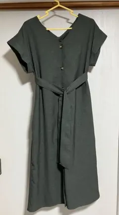 HUDSON honey ダークグリーン　ワンピース