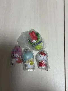 サンリオキャラクターズ ミニフィギュア キーホルダー 4種セット