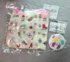 【水森亜土】エコバッグ&缶バッジセット✨️