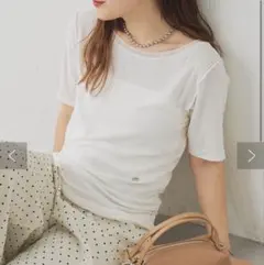 mystic サイドギャザーシアーTシャツのサムネイル