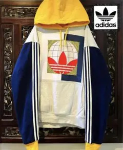 アディダス オリジナルス ビッグロゴ 海外限定 レア配色 パーカー トレーナー