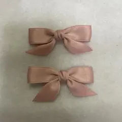 ピンクリボンヘアピン2個セット