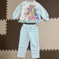 プリキュア パジャマ 長袖 110cm 水色