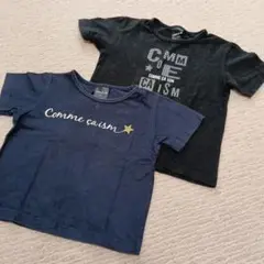 COMME CA ISM Tシャツ 90　100 2枚 紺　黒