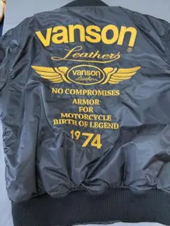 美品 vanson バンソン MA-1 ライディングジャケット プロテクターのサムネイル