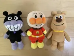 アンパンマン ばいきんまん めいけんチーズ ぬいぐるみ3体セット