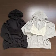 新品　タグ付き　アースミュージック&エコロジー　パーカー　トレーナー　ビスチェ