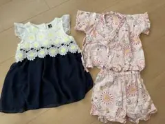 ベビー　ワンピース　甚平　スヌーピー 80 女の子