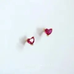 ルビー ピアス(両耳用)