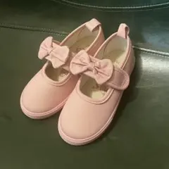 【新品未使用】キャサリンコテージ　コットンリボンシューズ　ピンク　18cm