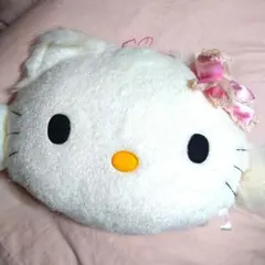 ハローキティ 顔型　クッション　大　枕