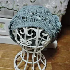 花 ニット帽