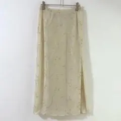 5460 ロートレアモン　シアースカート　透け感　花柄刺繍　レイヤードのサムネイル