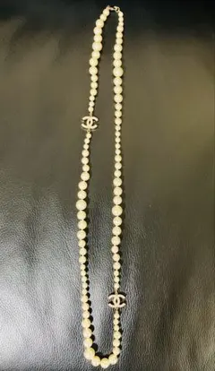 CHANEL パールロングネックレス　シャネル