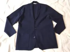 UNIQLO U　ユニクロ　紺ニットブレザー　XL　検感動ジャケット
