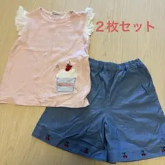 ファミリア　 Tシャツショートパンツ　セット 120/110