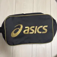 ASICS シューズケース ゴールド