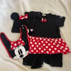 最終価格❤️3点　ベビードール　ディズニーミニーマウス　コスプレロンパース