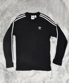 アディダスオリジナルス ブラック ロンT 長袖Tシャツ
