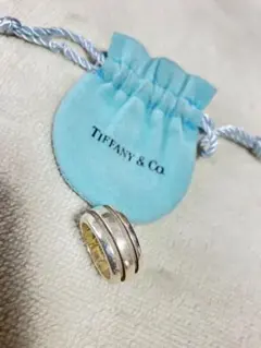 Tiffany ダブルライングルーブドリング　8号
