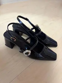 RANDA エナメルバックストラップパンプスのサムネイル