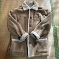 pico フリース ベージュ　ジャケット ボア襟