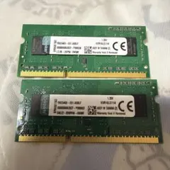 KINGSTON 4GB×2枚 (8Gb) DDR3L メモリ2枚セットのサムネイル