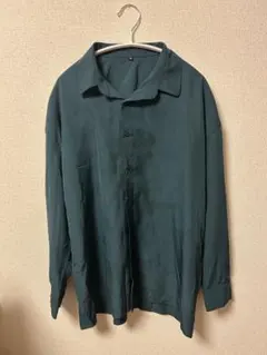 ダークグリーン Mサイズ 長袖シャツ