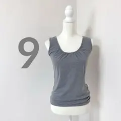 COMME CA コムサ ノースリーブ カットソー グレー 9のサムネイル